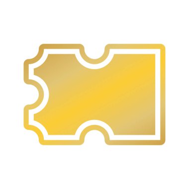 Sinema bileti kuponu ikonu. Sinema filmi ve film teması. İzole tasarım. Vektör çizimi. Web siteleri, mobil uygulamalar ve UI için kullanılabilir