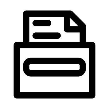 Dizin Simgesi Vektörü. Taslak Dizin İşareti. İzole edilmiş Contour Sembol İllüstrasyonu