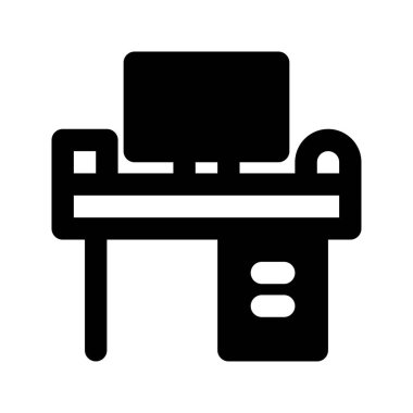 Yazıcı Simgesi Vektörü. Düz Pictogram. Siyah Resim Beyazların Arkaplanında İzole Edildi.