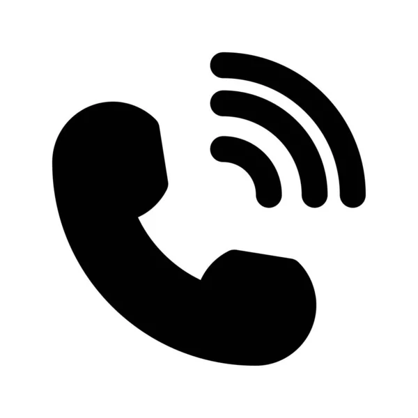 Uygulamalar ve web siteleri için telefon ahizesi simgesi. Vektör illüstrasyonu.