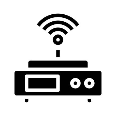 Ağ Wi-Fi simgesi. Kirli bir tarzla. Web sitelerinde, UI ve mobil uygulamalarda kullanılabilir.