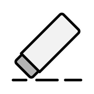 Silgi renk çizgi simgesi. Okul düz ikonlar sağlıyor. Web siteleri, UI ve mobil uygulamalar için uygundur.