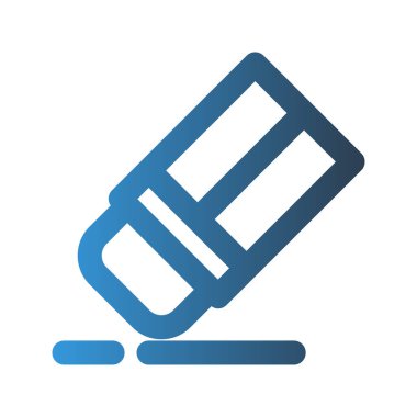 Silgi ana hatları simgesi. Arayüzler, web siteleri, UI ve mobil uygulamalar için uygun renkler ile.