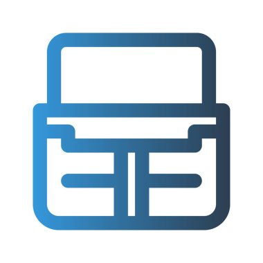 Evrak çantası taslak simgesi. Arayüzler, web siteleri, UI ve mobil uygulamalar için uygun renkler ile.