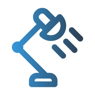 Lambanın dış hat simgesi. Arayüzler, web siteleri, UI ve mobil uygulamalar için uygun renkler ile.