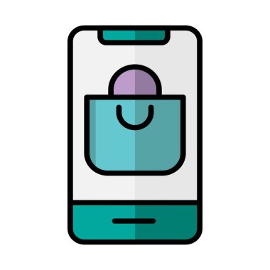 Çevrimiçi dükkan ikonu. Ticaret, mağazalar. Arayüzler, web siteleri, UI ve mobil uygulamalar için uygun.