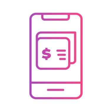 Ödeme gradyanı simgesi. Satın alma, cüzdan ve iş sembolü. Arayüzler, web siteleri, UI ve mobil uygulamalar için mükemmel.