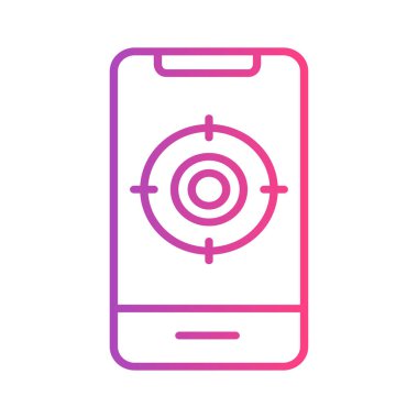 Gradyan simgesi takip ediliyor. Finans, ulaşım ve iş sembolü. Arayüzler, web siteleri, UI ve mobil uygulamalar için mükemmel.