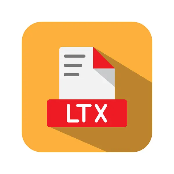 stock vector Ltx file document flat icons. symbol document files, format extension. Can be used for websites, software, UI and mobile apps.