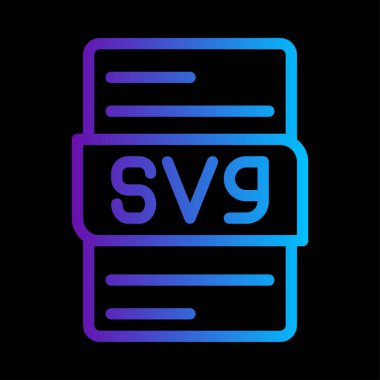 Svg document gradient icon. can be used for website, ui and mobile app. clipart