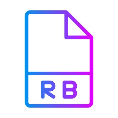 Py belge tipi, web sitesi için gradyan teknik simgeler, ui ve mobil uygulama. vektör illüstrasyonu.