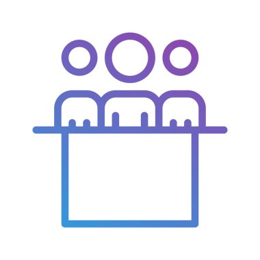 Organizasyon gradyan simgeleri. İş için, kulüpler ve takımlar için mükemmel. düzenlenebilir vuruş, web siteleri, UI ve arayüzler için uygun.