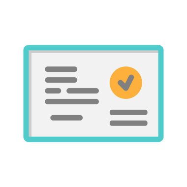 Diploma simgeleri. Daire biçiminde, üniversite, eğitim ve ofis sembolü illüstrasyonuna uygun.