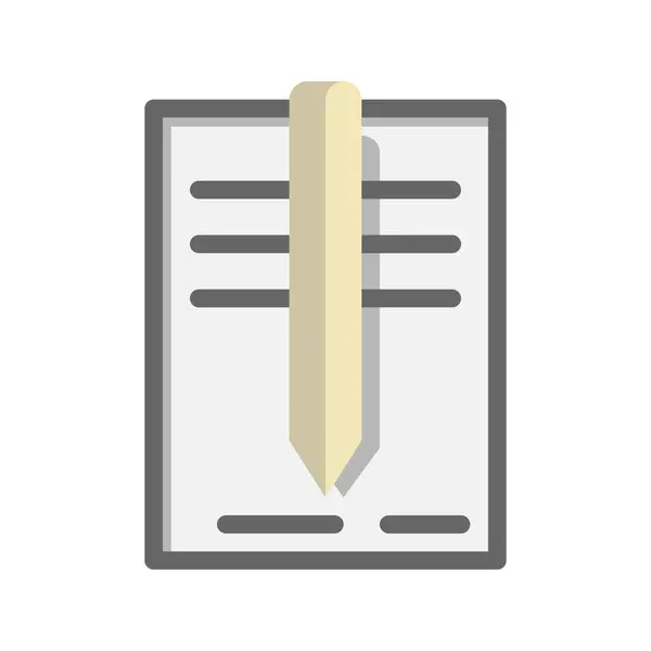 Kalem ve kitap simgeleri. düz stil, iş için uygun eğitim ve okul sembolü illüstrasyonuyla.