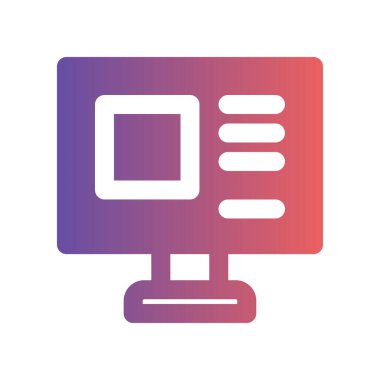 İnternet sitesi simgeleri. Modern tasarım tarzı ve gradyan dolgu renkleriyle. Web siteleri, UI ve mobil uygulamalar için uygundur.