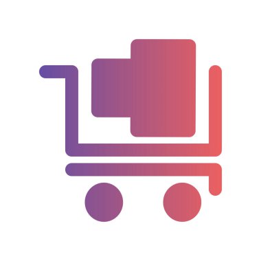 Tam yük arabası ikonları. Modern tasarım tarzı ve gradyan dolgu renkleriyle. Web siteleri, UI ve mobil uygulamalar için uygundur.