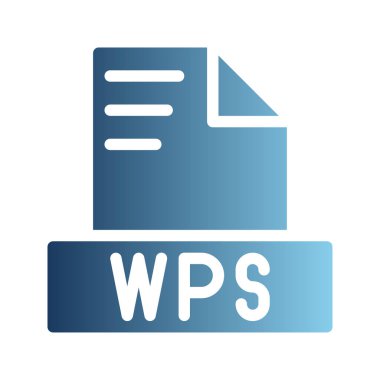 Wps belge metin simgeleri, modern uygulama arayüzleri için uygun gradyan. Web siteleri, UI ve mobil uygulamalar için kullanılabilir.