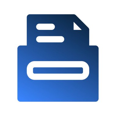 Gradyan doldurma simgelerini arşivle. Uygulamalar ve web siteleri için tam bir ofis olabilir.