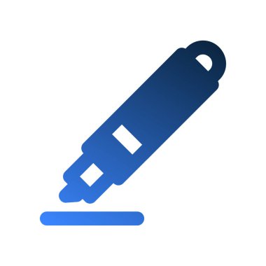 Kalem gradyanı doldurma simgeleri. Moda ve modern tasarımı olan ofis sembolü.