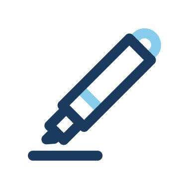 Kalem simgeleri. Üniversiteler, ofisler ve okullar için renk çizgileri. Web siteleri, UI ve mobil uygulamalar için kullanılabilir.