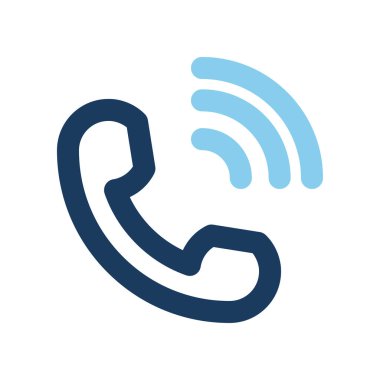 Telefon ikonları teknoloji, ofis ve iletişim için renk çizgisi. Web siteleri, UI ve mobil uygulamalar için kullanılabilir.