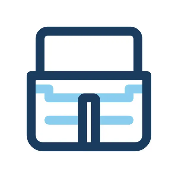 Laptop çanta simgeleri. Modern estetik için ofis renk çizgisi simgeleri web sitesi, ui ve mobil uygulama için olabilir.