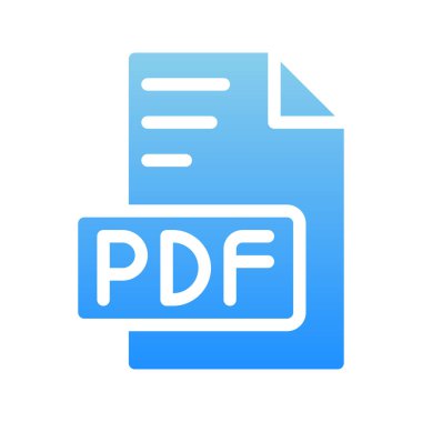 Pdf belge dosyaları tip simgeleri. Modern uygulamalar için renkleri değişen sembol tipi, uzantısı, biçimi.