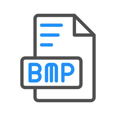 Modern görünüm için bmp belge ana hatları simgeleri web siteleri, ui ve mobil uygulamalar için mükemmeldir.