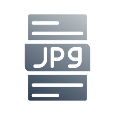 Jpg gradyan belge simgesi. Web sitesi, ui ve mobil uygulama için kullanılabilir.