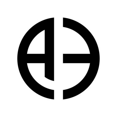 İşiniz için zarif AE Monogram harf logosu.