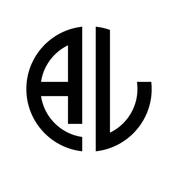 Klas Minimalist AL Harf Logosu Monogramı