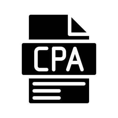 Cpa Glyph Simgesi. Satın Alma Başına Maliyet Dosyası Bir yeni müşteri edinmek