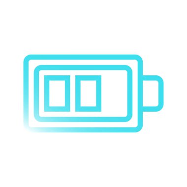 Pil Gradyan Simgesi. Yazılım ve Aygıt Tasarım Simgesi için uygundur. Vektör İllüstrasyonu.