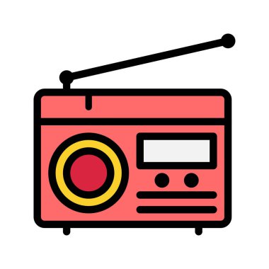 Radyo Renk Simgesi. Düzenlenebilir İnme Simgeleri. Web, mobil uygulamalar ve yazılım için mükemmel.