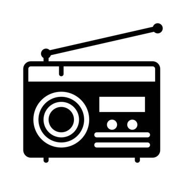 Radyo Solid Icon. Düzenlenebilir İnme Simgeleri. Web, mobil uygulamalar ve yazılım için mükemmel.