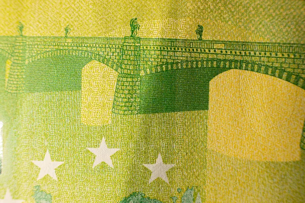 100 Euro Luk Banknot Avro Parası Makro Yakın Plan Avrupa — Stok fotoğraf