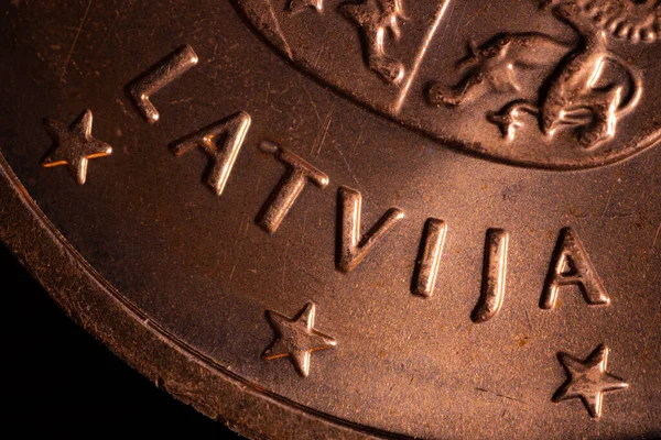Detailní Záběr Euromince Detailní Záběr Drobných Euromincí Stole Euromince Selektivním — Stock fotografie