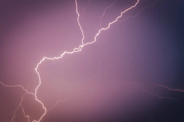 Electricity Dancing Dramatic Storm Sky Inglés Una Noche Dramática Tormentosa — Foto de Stock