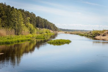 Güneş ışığı altında kıyıya yaklaşan küçük köpüklü bir dalganın yakın çekimi, koyu mavi sudaki dalgalanmaları ve dokuları vurguluyor..