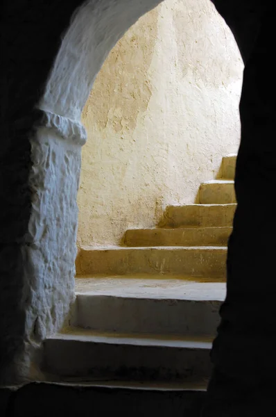 Tunisia Stairs House — Stock Photo, Image
