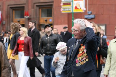 Celebration of Victory day in rusia