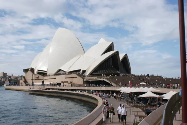 Sydney Opera House Διάσημο Κτίριο Της Αυστραλίας — Φωτογραφία Αρχείου