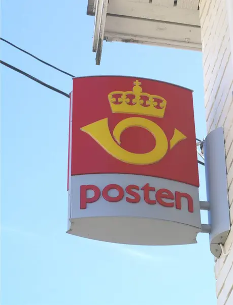 Cartel Postal Posten — Foto de Stock