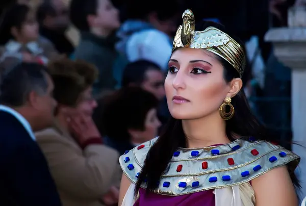 Woman Wearing Costume Cleopatra — Stock Photo, Image