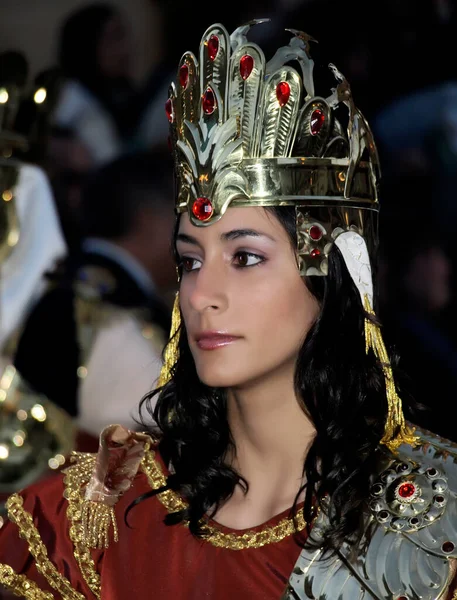Herodias, biblical character in costume