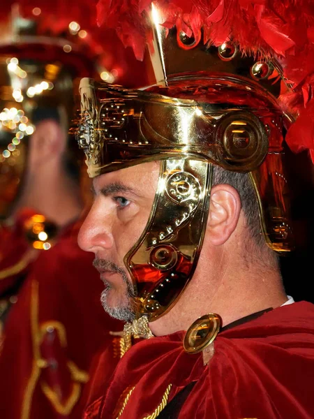 ローマ センチュリオン 本物の衣装の俳優 — ストック写真