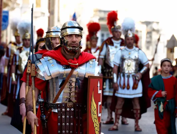 Zicht Romeinse Legionairs — Stockfoto