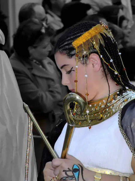 Vista Mulher Egípcia — Fotografia de Stock