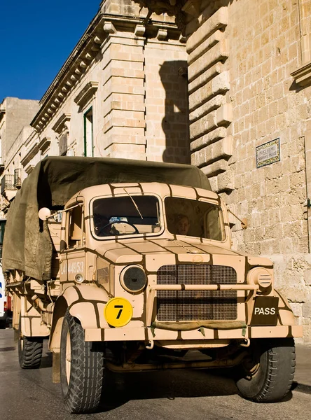 Authentic Unique World War Truck Malta — Stock Photo, Image