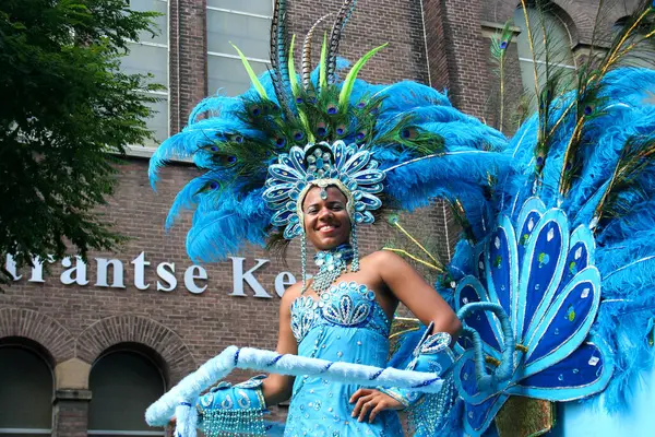 Performer Bright Costume Carnival — Stock Photo, Image